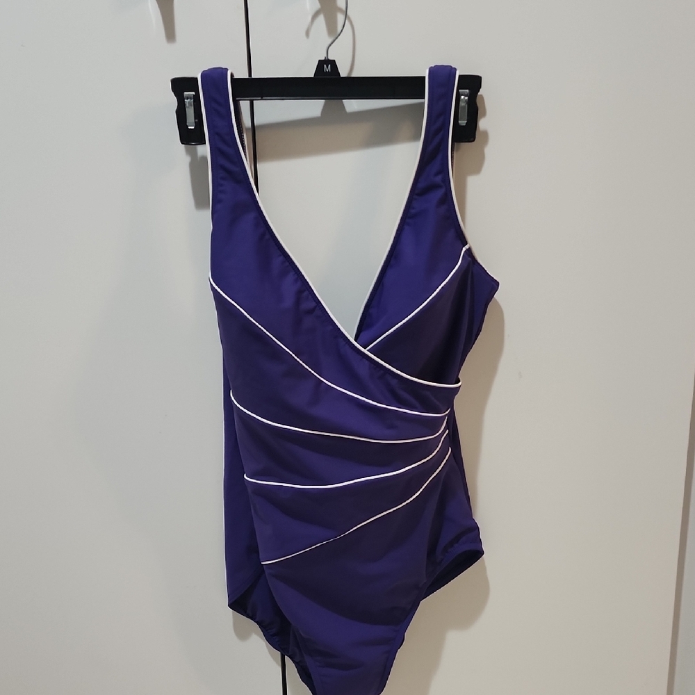 Miraclesuit Purple One Piece Swimsuit